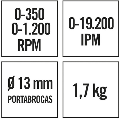 Taladro/atornillador Percutor con Bater�a Litio Ratio Ar18-2pnw